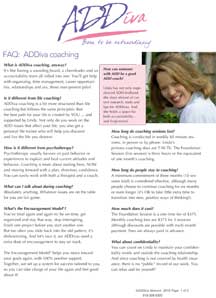faq coaching addiva